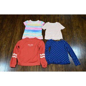 Girls Clothing Lot of 4 Size 10/12 Long Short Sleeve Shirts Sweatshirt Spring
